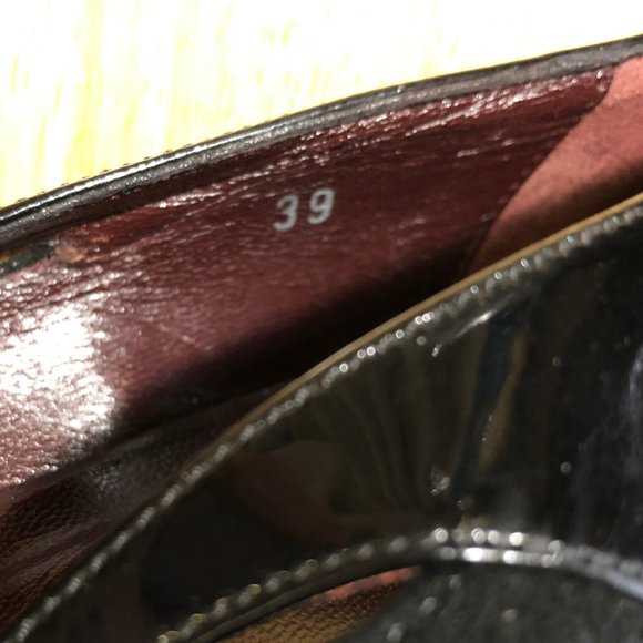 WOMENS TOD'S BLACK POINTY SUEDE PATENT LEATHER HEELS PUMPS 39 US/9 * - Picture 9 of 10